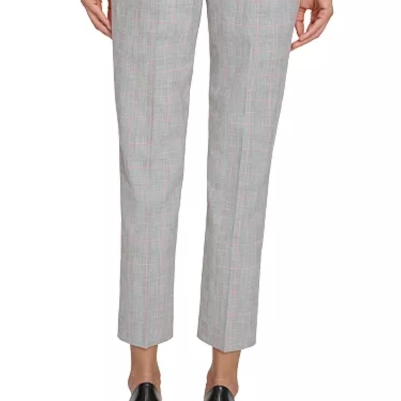 Karl Lagerfeld Black and White Checkered Cropped Pants - Picture 2 of 6